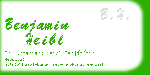 benjamin heibl business card